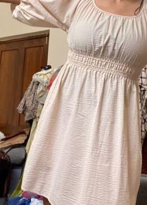 Off White Cotton Dress