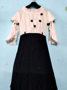 Elegant Contrast Dress