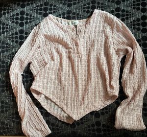 Cute Textured Crop Top