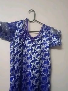 Banarasi Festive Top Purple Colour