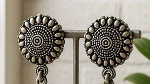 Oxidized Jhumka Earrings