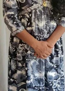 Floral Print Alia Cut Kurta