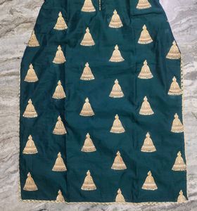 Green Kurta Set With Dupatta