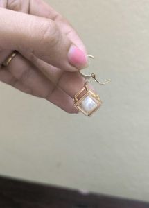 Pearl Cube Earrings
