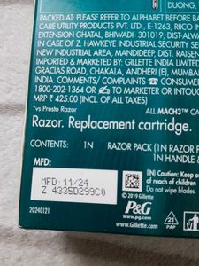 Gillette Mach3 Razor - New &amp; Sealed!