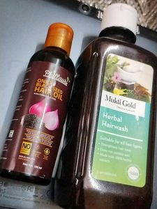 Mukti Gold Herbal Hair Wash&amp; Phillauri Hairoil