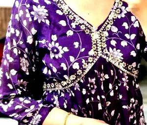 Floral Embroidered Kurti Top