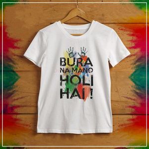 Tshirt With Holi Print