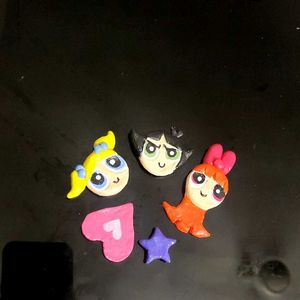 Powerpuff Girls 🌠 Clay Magnets