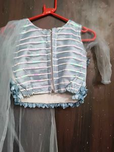 Girls' Elegant Ethnic Gown