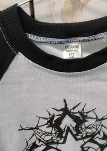 Graphic Star Crop Top