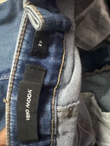 Ripped Knee Denim Jeans