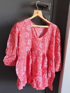 Floral Print Tunic Top