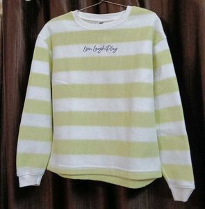 Striped Knit Oversized Sweater