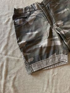 Military print shorts