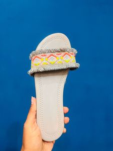 Beautiful Grey Flats/Footwear