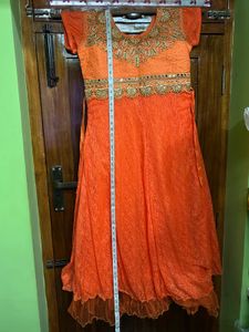 Orange Ethinic Gown