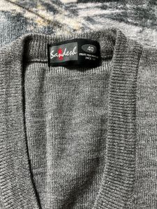 Gray Sleeveless Sweater Vest