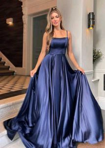 Elegant Navy Blue Gown