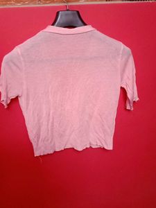 Korean Deep Neck Crop Top
