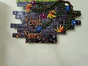 Handmade Name Plate Decor