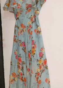 Floral Chiffon Midi Dress