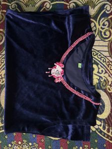 Vintage Velvet Tank Top with Beaded Detail