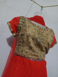 Orange Lehenga Koti