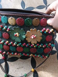 Colorful Beaded Pouch