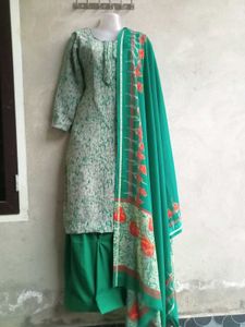 Green Multicolor Suit
