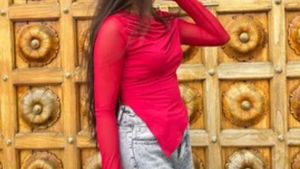 Red Off-Shoulder Top