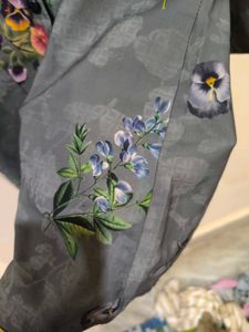 Green Floral Shirt For Girls.