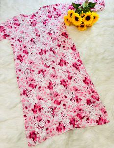 Floral Print Kurta