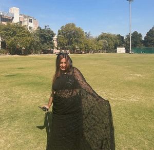 Georgette Black Saree 🖤