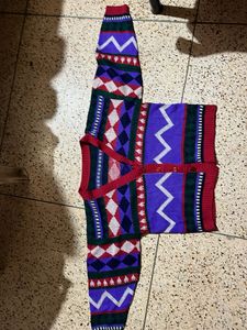 Patterned Knit Cardigan