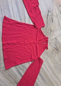 rust Long bell Sleeve Top