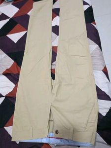 Classic Men&#39;s Beige Slim Chino Pants