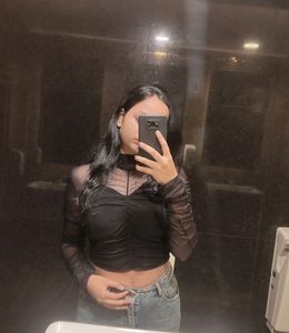 Black Mesh Top With Inner