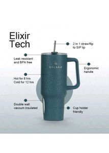 Solara Elixir Insulated with Lid and Straw, Hot &amp;