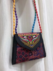 Embroidered Sling Bag