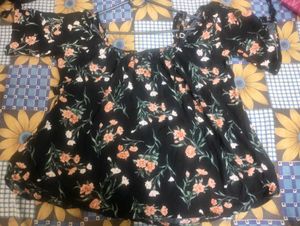 Floral Print Off-Shoulder Top