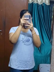 Blue Printed T-Shirt