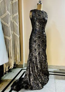 Heavy Sequinced Trail Dress
