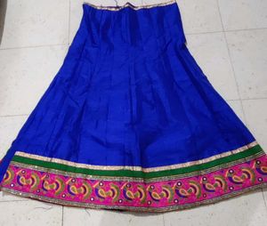 Blue green and ranipink chaniya choli