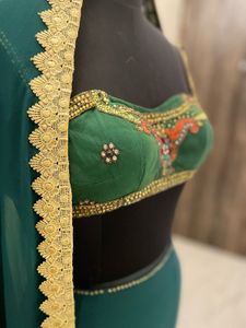 Elegant green fishcut  Lehenga Choli Set