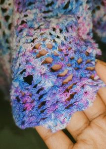 Aesthetic Crochet Knit Shawl