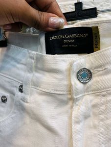 Dolce &amp; Gabbana coconut tree slim jeans