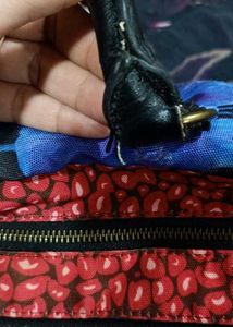 Colorful Embroidered Satchel