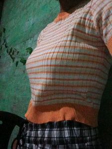 Striped Knit Top