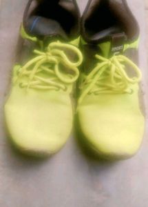 Sporty Yellow Running Shoes